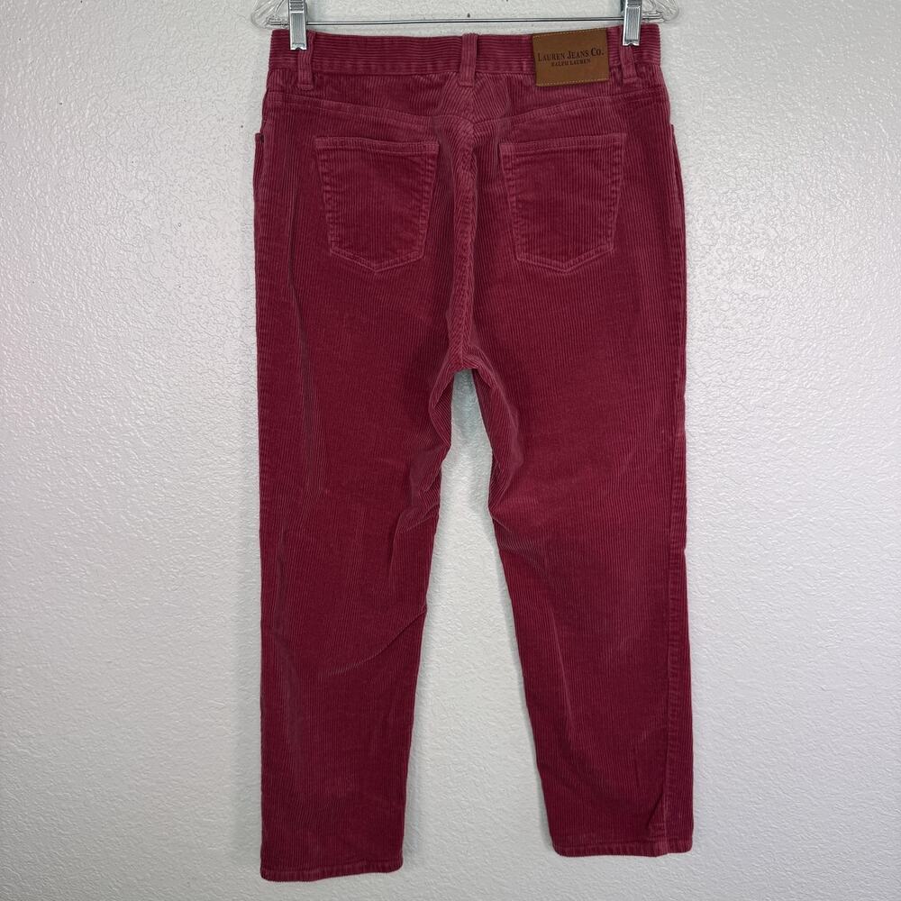 Lauren Ralph Lauren Jeans Women 10 Petite Corduroy Straight Stretch Cotton Lycra
